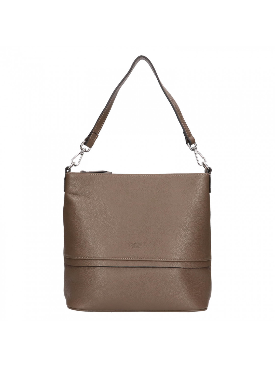 Dámská kožená kabelka přes rameno Katana Kaliste – tmavě béžová